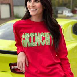 Grinchy Comfort Colors Long Sleeve Tee