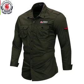 Military Shirt Men's Long Sleeve