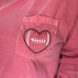 Football Embroidered Long Sleeve